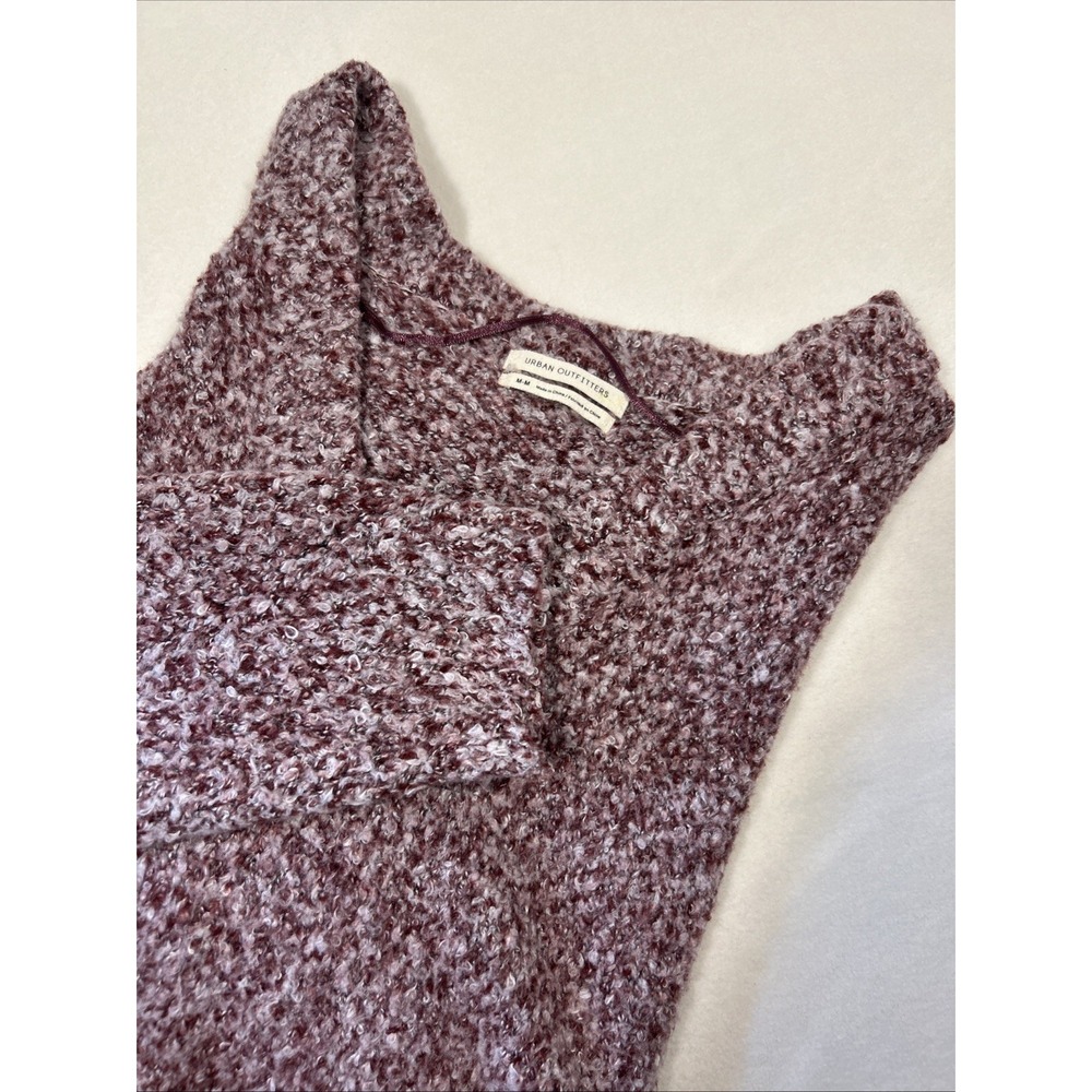 Soft Bouclé Knit Sweater Mauve Y2K Cottagecore Urban Outfitters Rosie Size M